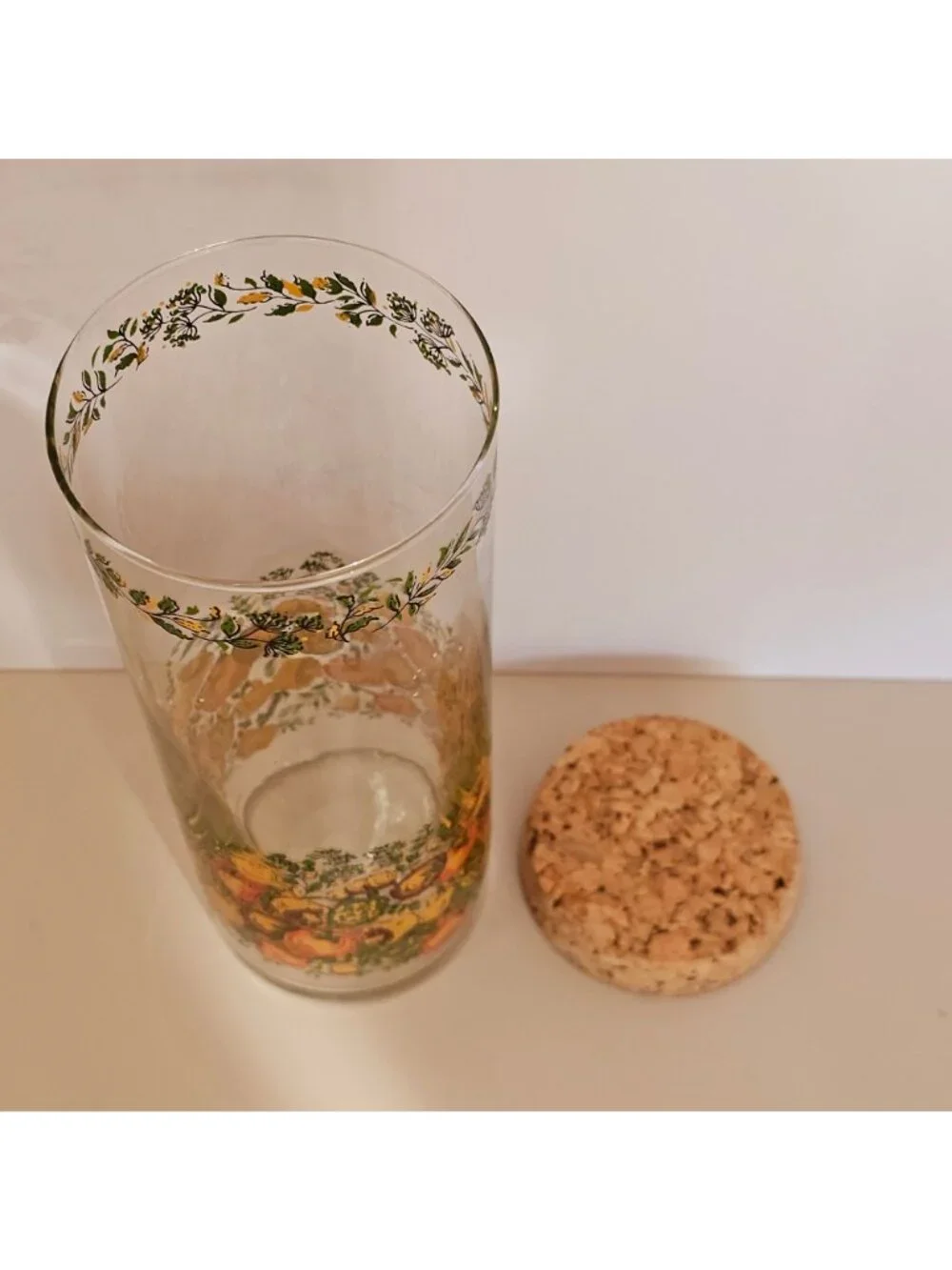 Libbey Spice of Life Glass Jar canister retro charm vintage 1970s kitchen jar 9